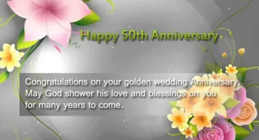 50th Anniversary Wishes for Parents