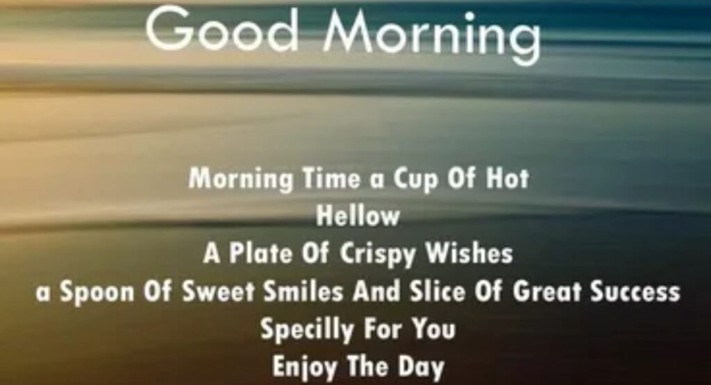 Positive Good Morning Texts