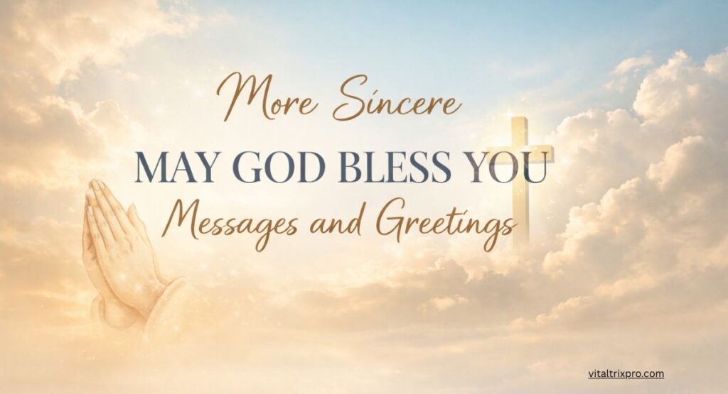 More Sincere May God Bless You Messages and Greetings
